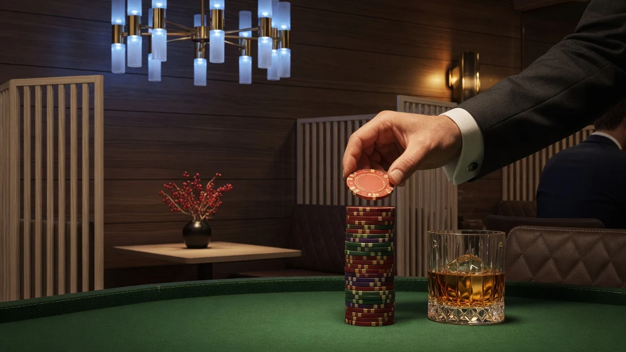 Elegant svenskt casinospel med höga insatser och lyxig atmosfär